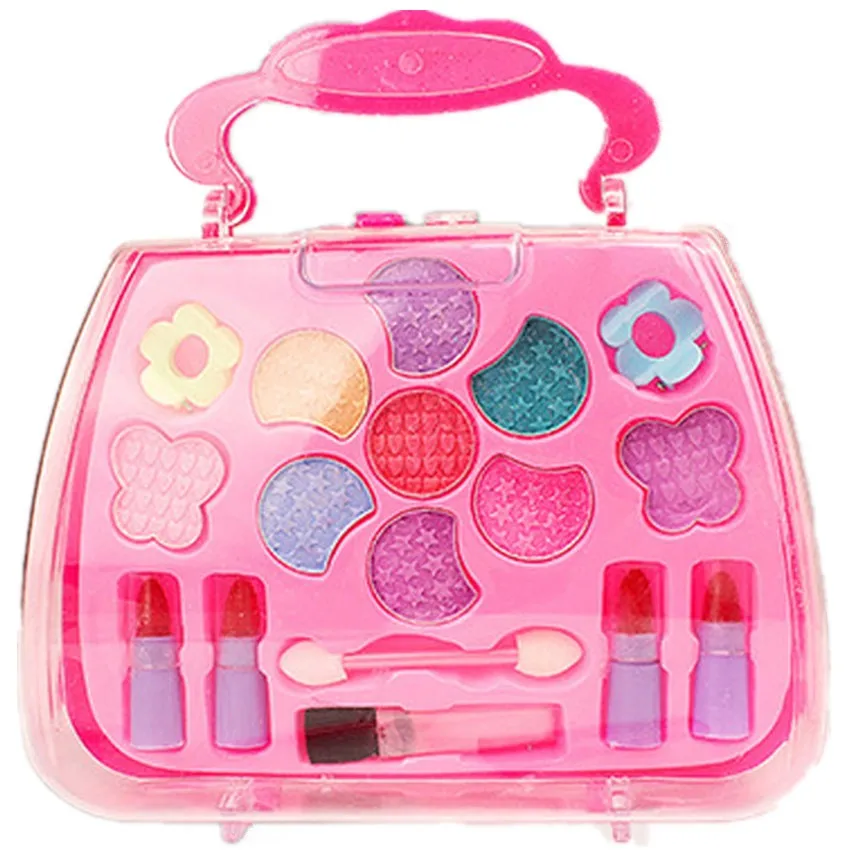 1PC Pretend Play Suitcase Cosmetics Kit Toys Preschool Kid Beauty Toy For Children Gifts Girls Makeup Tools Set