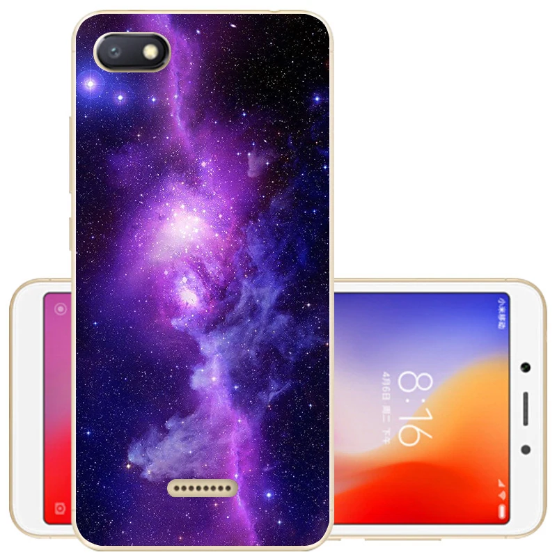 10 Xiaomi Redmi 6A чехол Redmi 6 Чехол Мягкий силиконовый чехол-накладка Redmi 6 TPU с рисунком чехол для Xiaomi Redmi 6A 6 A A6 телефон чехол s - Цвет: 10