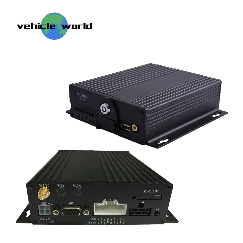 4Ch AHD 1080P школьный автобус прицеп грузовик такси автомобиль двойная SD карта