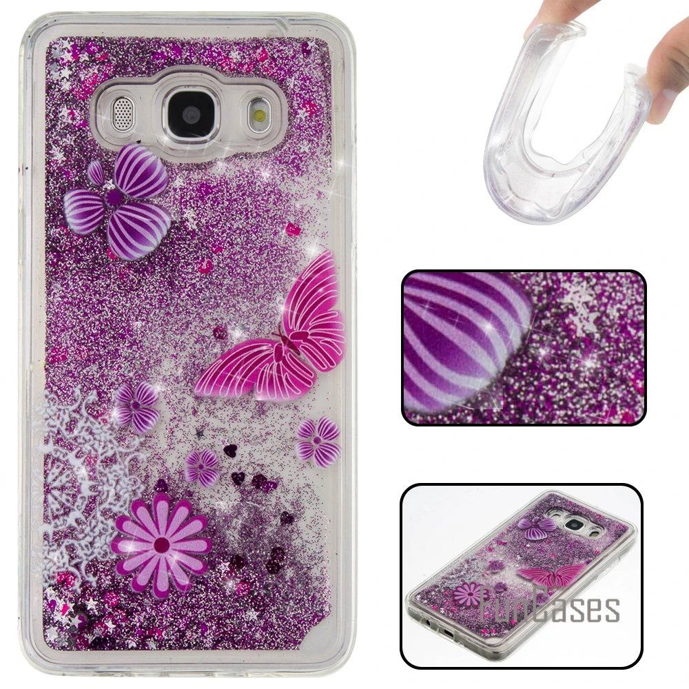 Динамичный жидкий песок чехол для fundas samsung Galaxy J5 2016 J510 5 2 &quotдля coque Чехол с