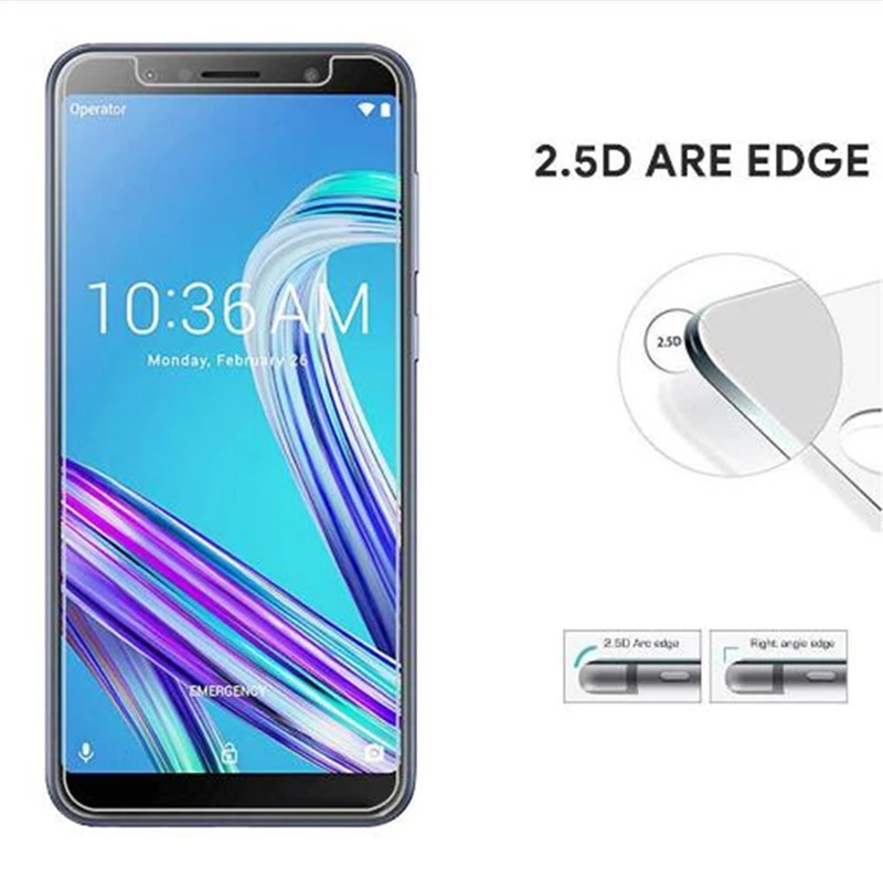 2PCS For Tempered Glass Asus Zenfone Max Pro M1 ZB602KL Screen Protector ZB602KL/ZB601KL | Мобильные телефоны и