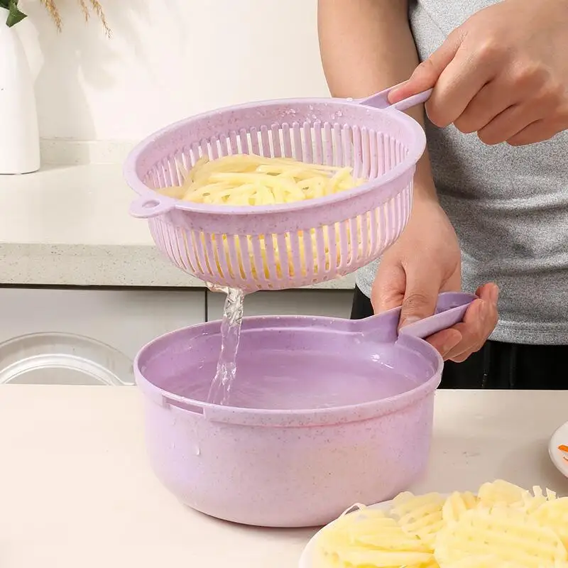 Овощерезка ONEUP ручная терка из нержавеющей стали с фильтром лезвиями|Комплекты