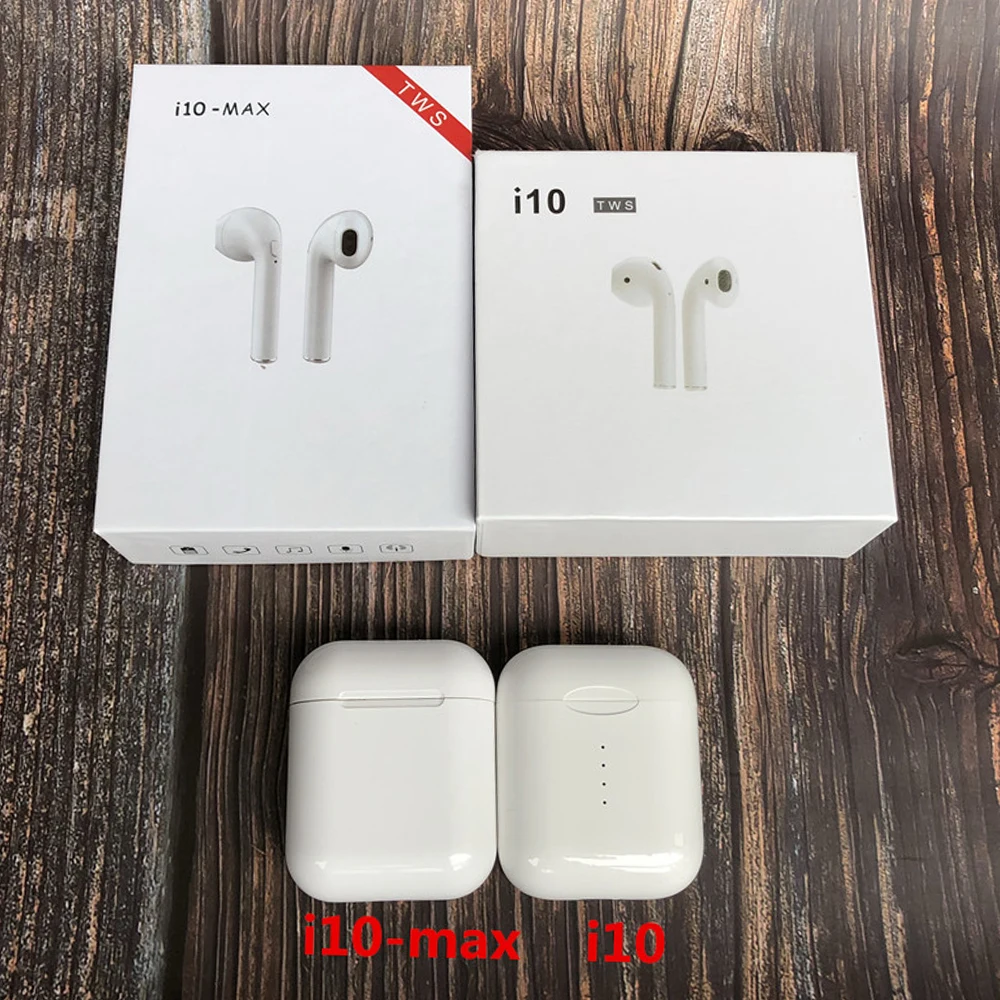 i10 Max TWS Bluetooth headset Wireless earphones Double Earbuds headphone With Charging Box for all smart phone | Электроника