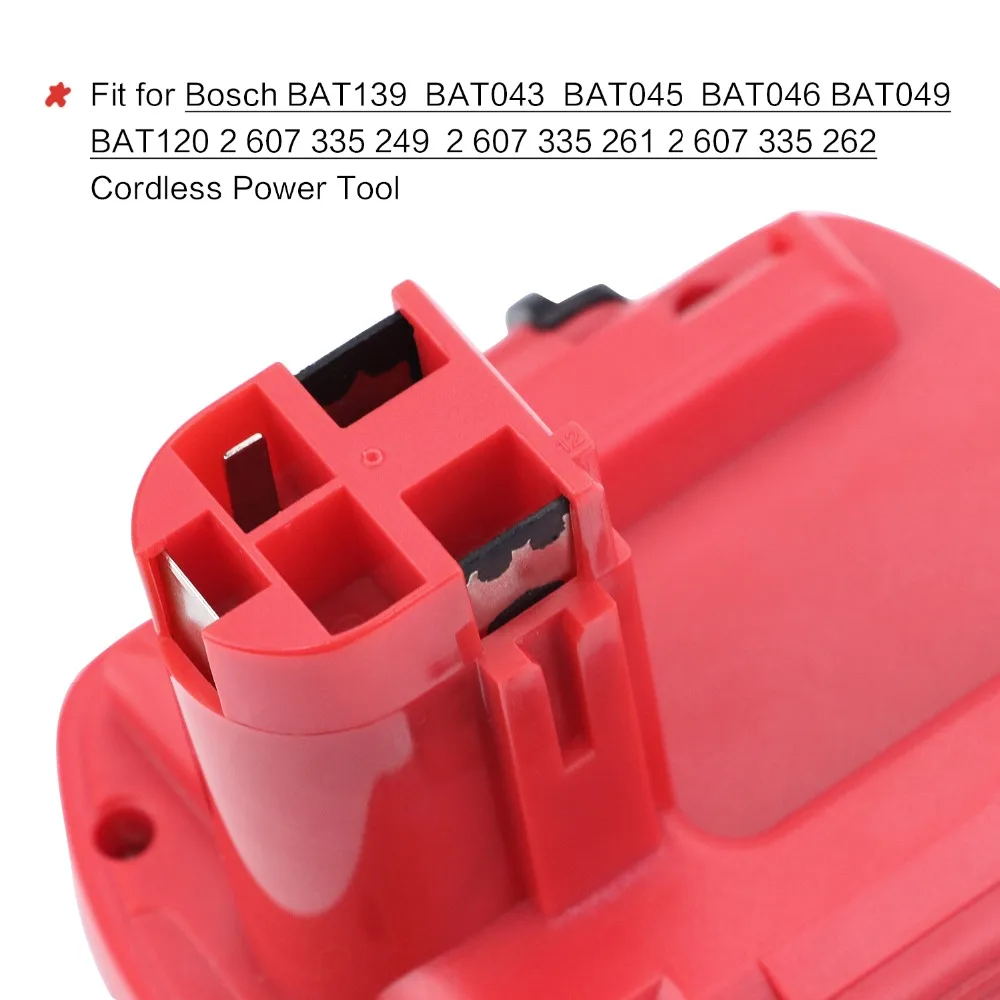 Ni Cd аккумулятор Melasta 12 в 2100 мАч для Bosch BAT139 BAT043 BAT045 BAT046 BAT049 BAT120 2 607 335 249 261 262|battery for