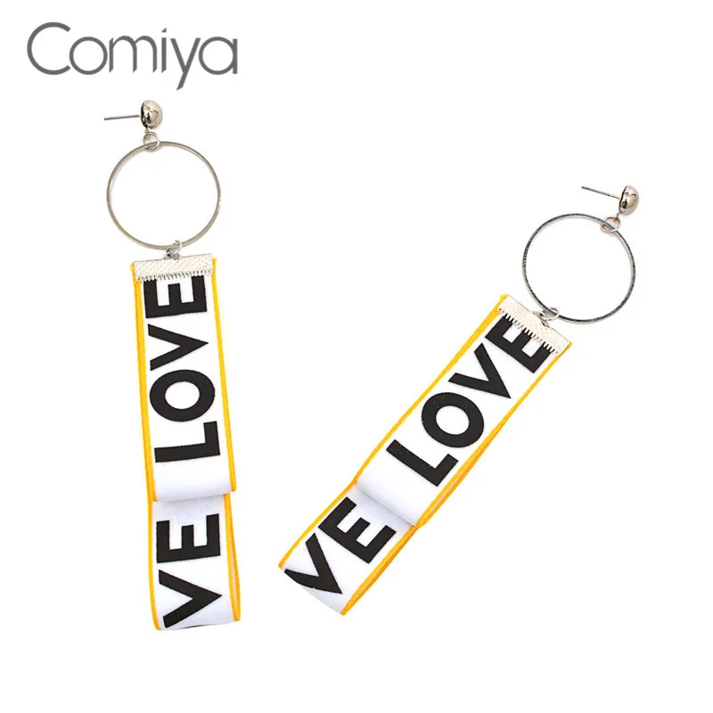 Comiya длинный кулон серьги с фианитом Umode D'oreille модные серебряные цвет цинковый