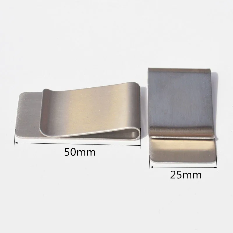 2pcs Stainless Steel Money Clip Hook Buckle for Leather Belt Hardware Clasp DIY Crafts Wallet Metal Accessory | Дом и сад