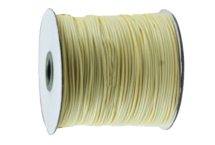 200yds/roll+0.5mm Cream Korea Polyester Wax Cord Waxed Cord Thread+DIY Jewelry Bracelet Necklace Wire String Accessories