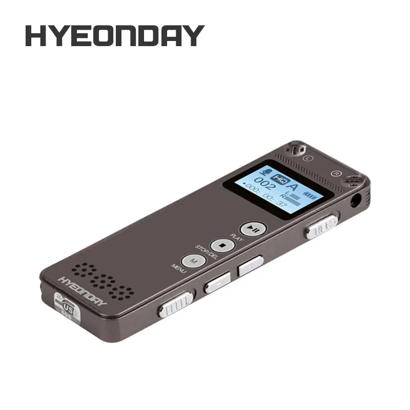 K35 Цифровые диктофоны hyeonday 8 ГБ Портативный Professional диктофон с MP3 плеер agc Шум