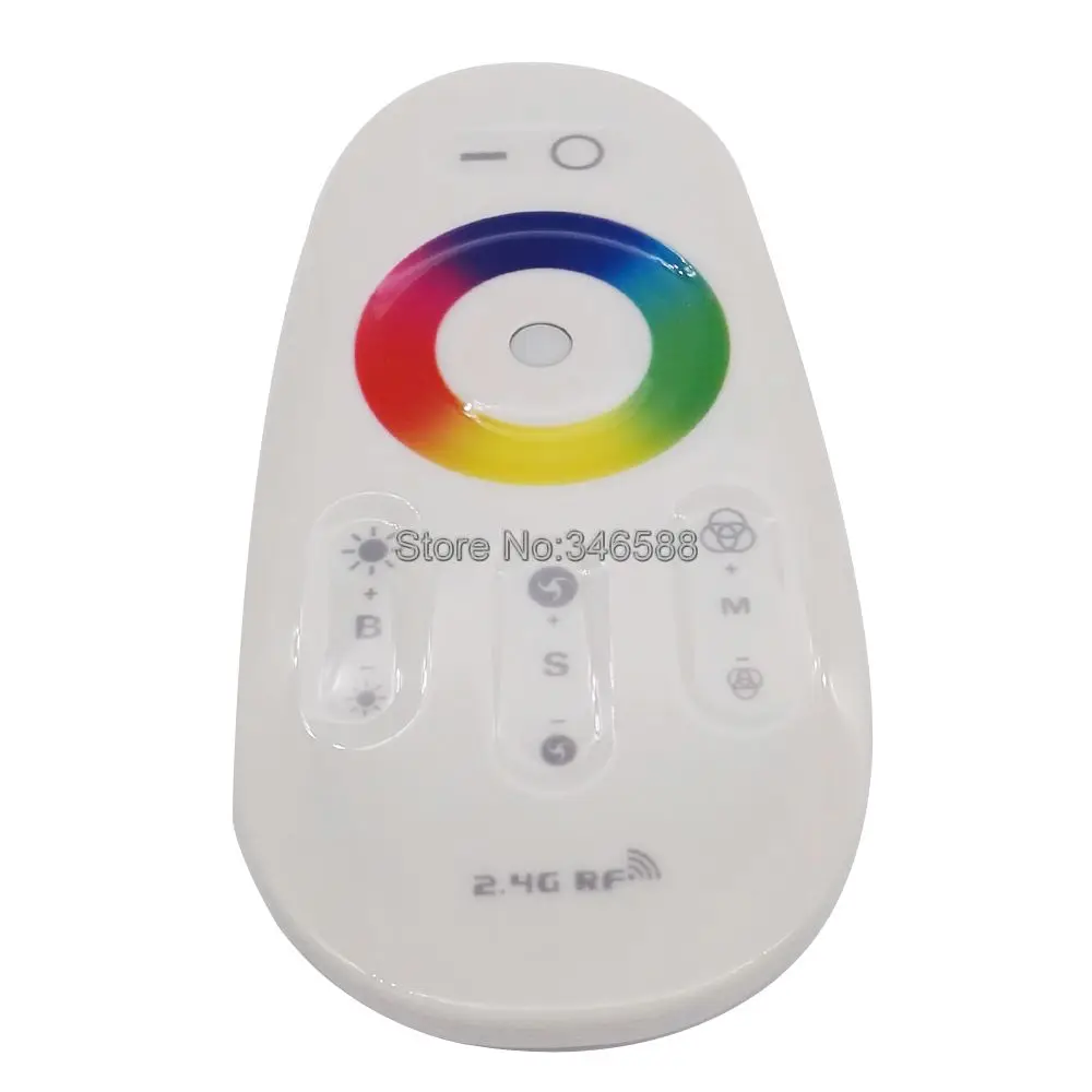 DC 12V 24V 2 4G RGB светодиодный Управление RF Беспроводной сенсорный пульт