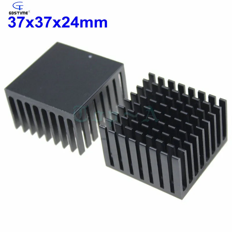 Радиатор для процессора Gdstime черный алюминиевый анодированный радиатор