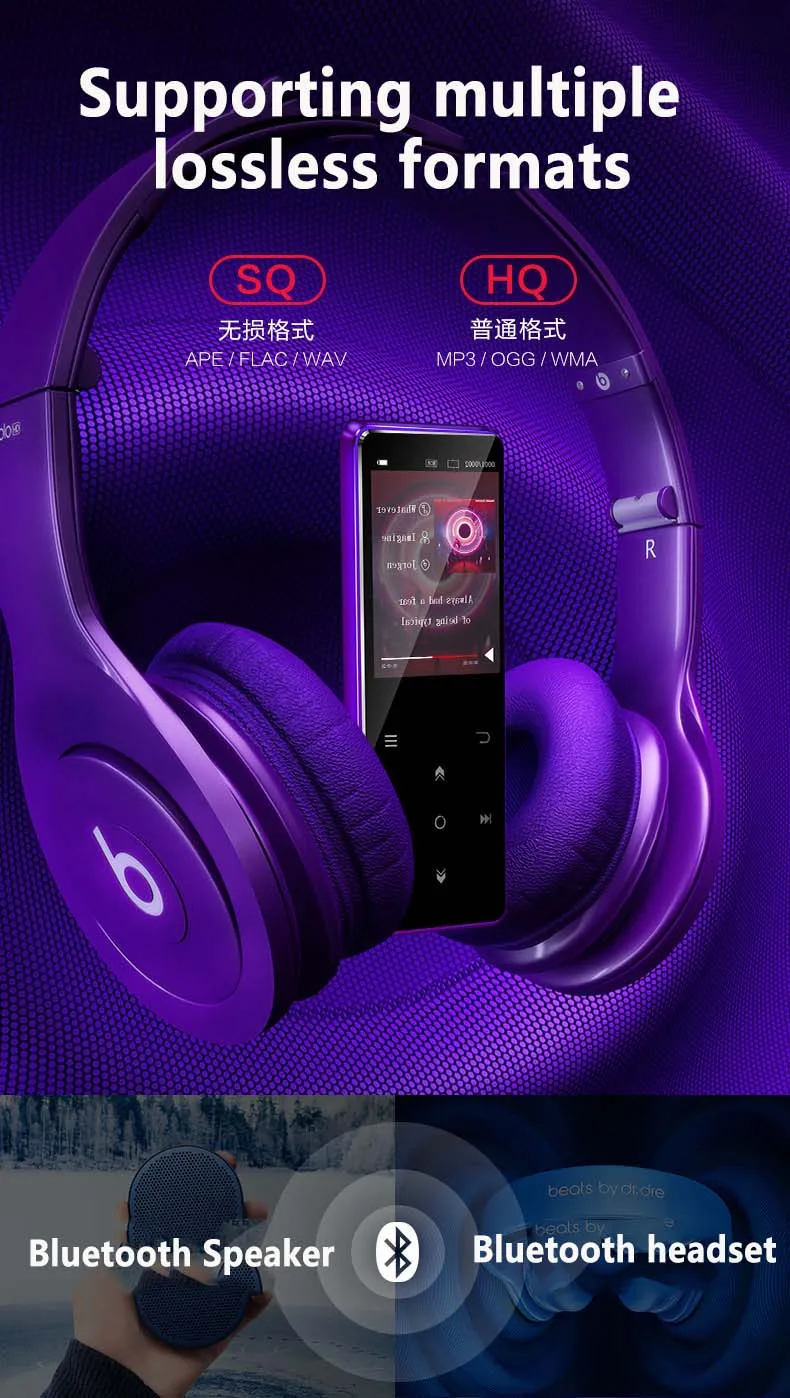 BENJIE K11 IPX4 водонепроницаемый HIFI Mp3 музыкальный плеер 8 Гб без потерь Мини Портативный Аудио плееры FM радио Электронная книга диктофон
