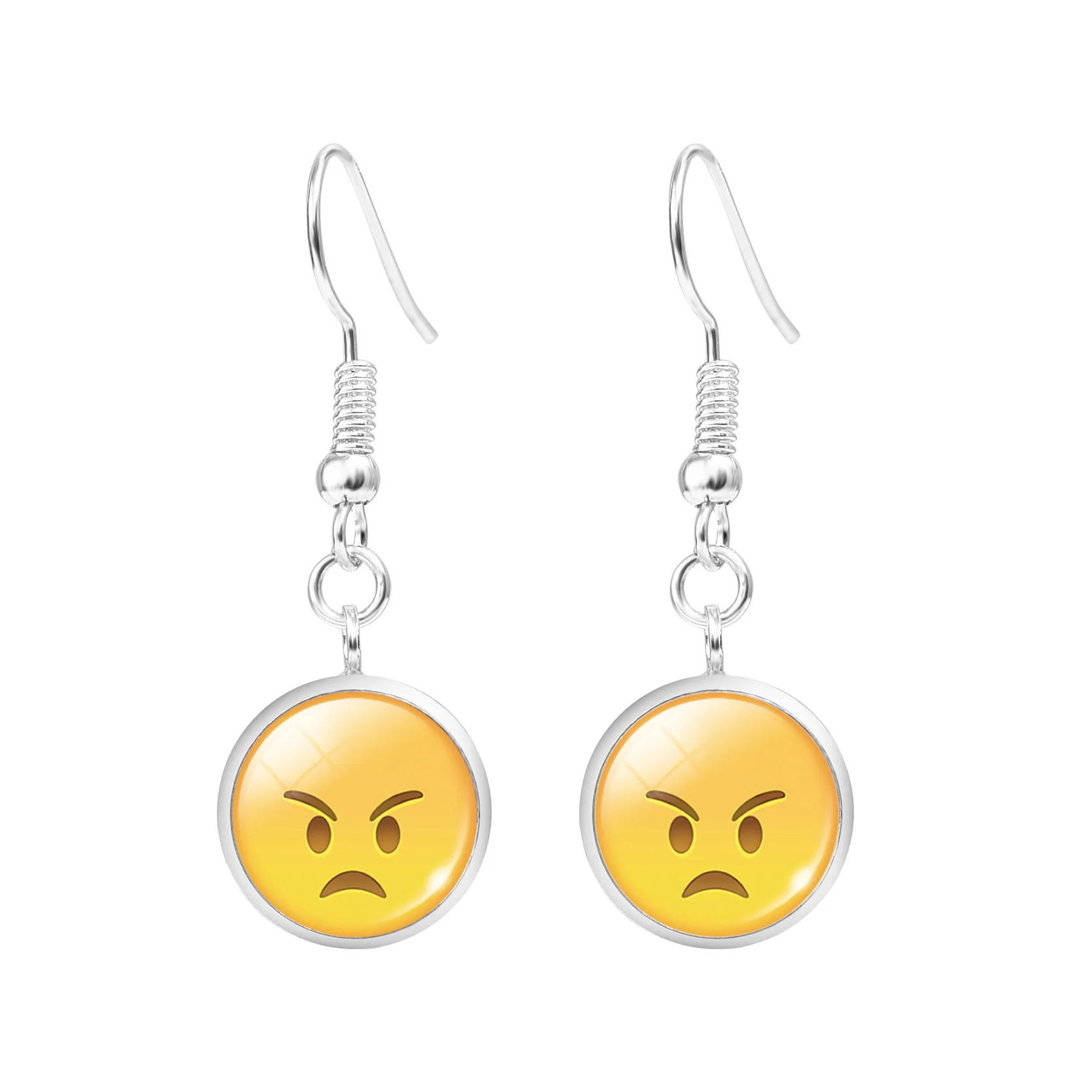 Оппа магазине новый Emoji выражение лица gems кисточкой серьги|Серьги-подвески| |