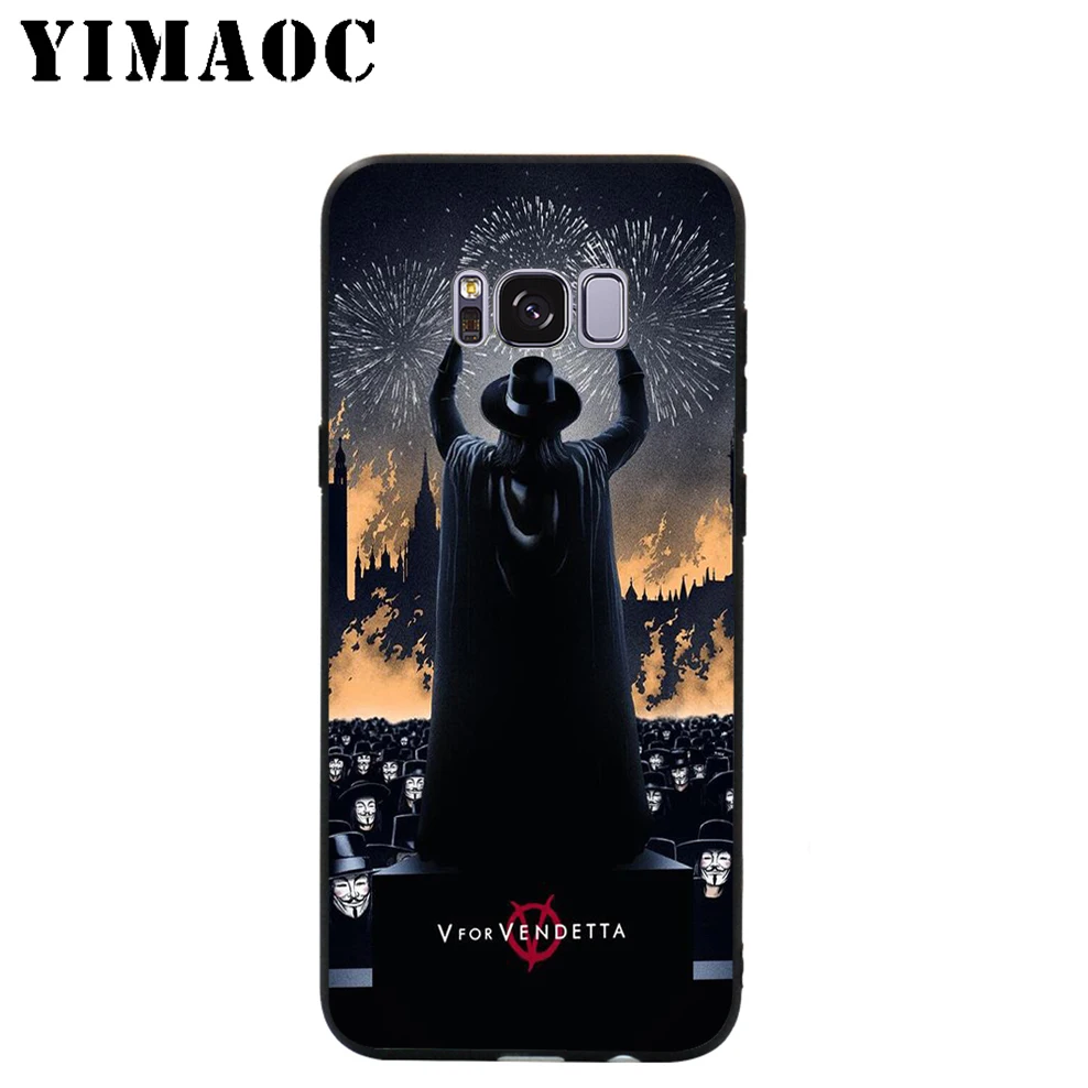 YIMAOC V для Vendetta мягкий чехол Samsung Galaxy S10 S10e S9 S8 A6 Plus S7 S6 Edge A7 A5 A3 J6 Note 9 8 |