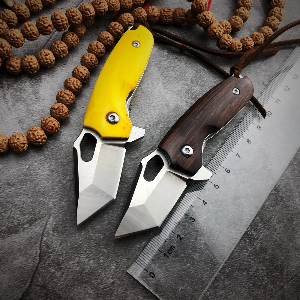 SharpFoundary высокая твердость 14C28N стальной Мини Складной нож 2 4 дюймов ручка