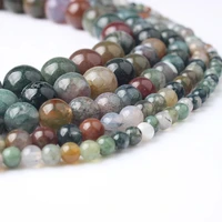 natural stone beads 8mm indian agate loose beads fit for diy jewelry making bracelet necklace women present amulet accessories