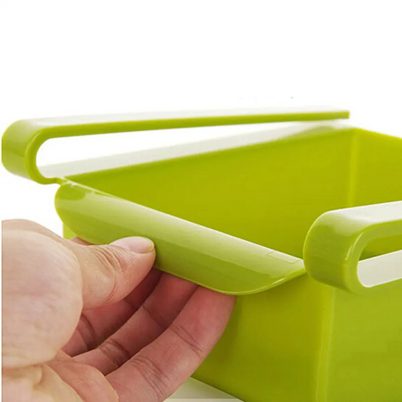 Креативный скользящий кухонный органайзер для экономии места в холодильнике