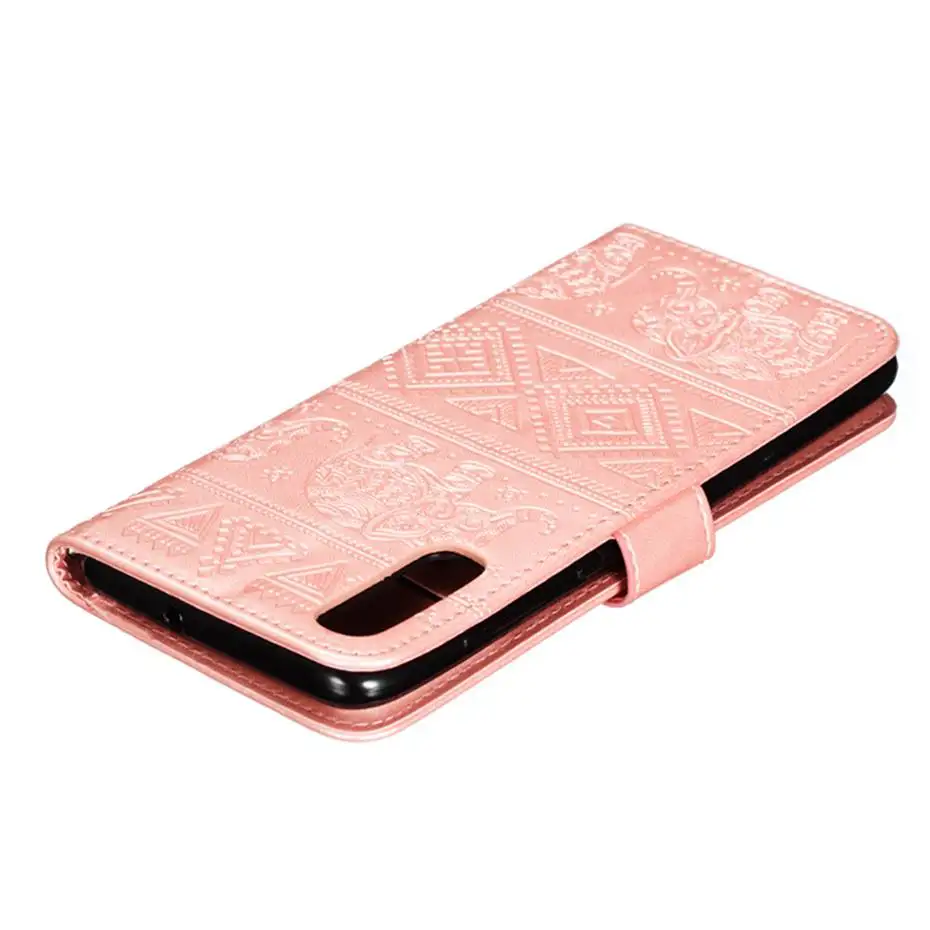3D со слоном из искусственной кожи с откидной крышкой чехол для samsung Galaxy A51 A71 A70S A10 A20 A30 A40 A50 A70 M10 M20 M30 A90 5G чехол-кошелек для телефона