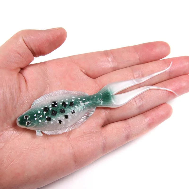 Мягкие рыболовные реалистичные приманки с 3D глазами 2 шт./13 см 8 г|Наживки для