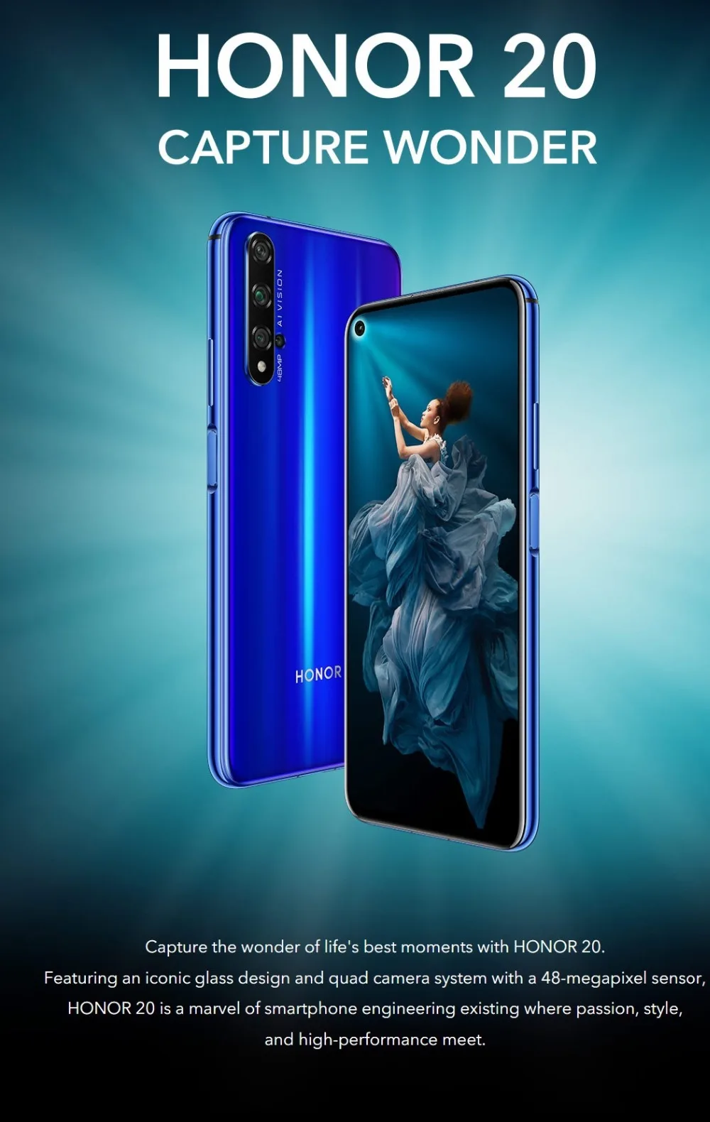 honor 20, honor 20, мобильный телефон Kirin 980, четыре ядра, 8 Гб ram, 128 ГБ ram, 6,2 дюймов, 3750 мАч, супер зарядка, Bluetooth