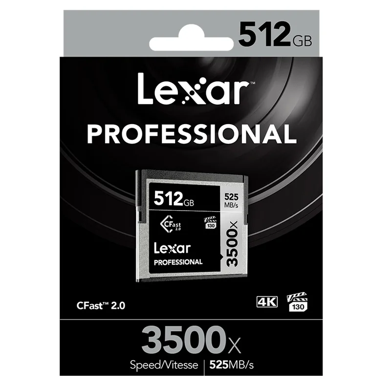 Оригинальная флеш-карта памяти Lexar Cfast2.0 CF 3500X525 M/s 256GB для профессиональных камер sony SLR HDV VPG-130 HD