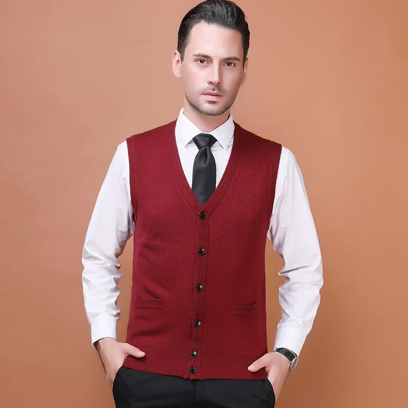 Новинка 2017 осенний мужской однотонный шерстяной свитер кардиган повседневный