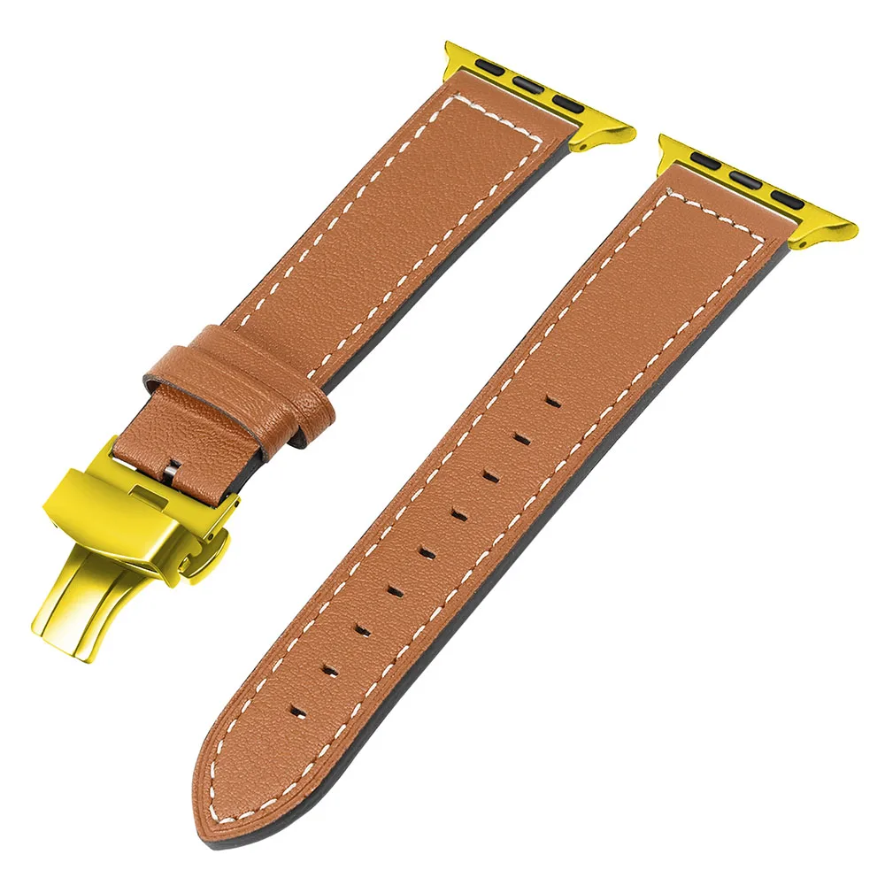 IWonow кожаный ремешок для часов iWatch Apple Watch 38 мм 40 мм 42 мм 44 мм серия 5 4 3 2 1 для мужчин и женщин спортивный ремешок браслет на запястье