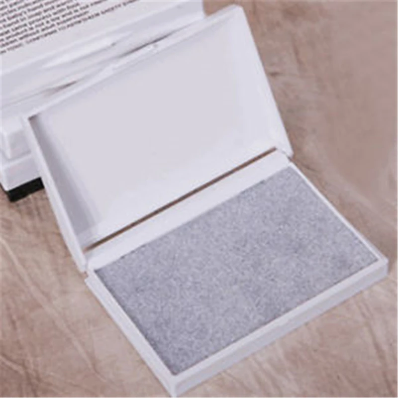 SILVER Милый новорожденный отпечаток чернил Pad Handprint нетоксичный чистый сенсорный перламутровый прекрасный - Цвет: SILVER