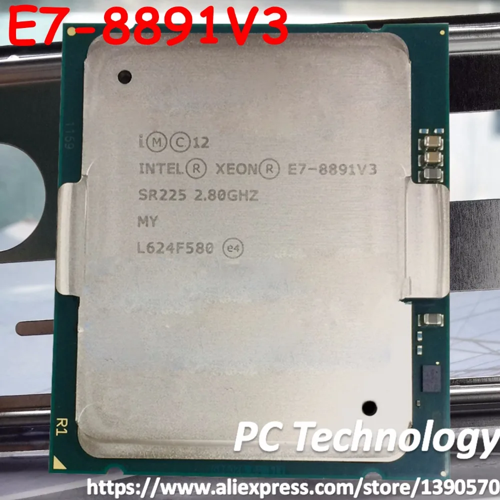 Оригинальный процессор Intel Xeon 2 80 V3 8891 ГГц 10 ядер 45 МБ SmartCache E7 LGA2011 165 Вт 1 год