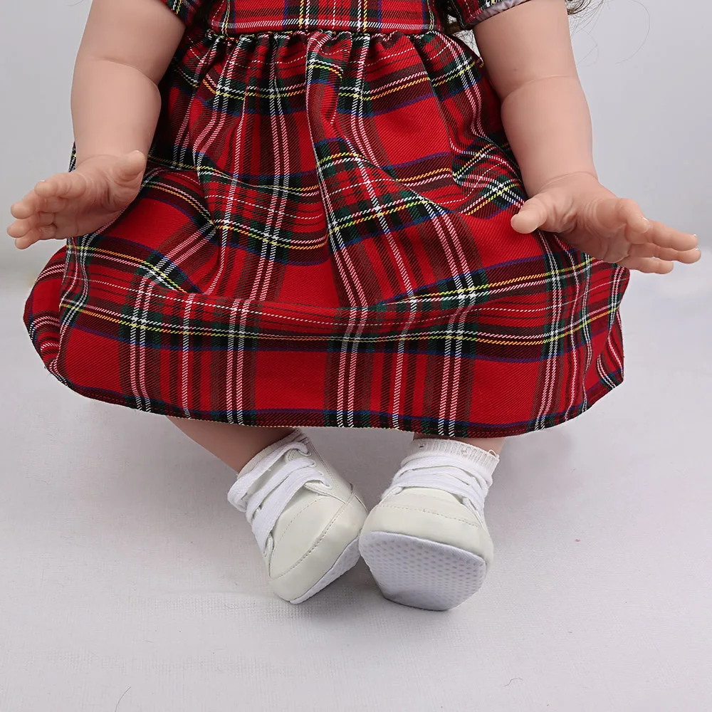 NPKDOLL 24 дюйма 60 см силиконовая кукла для новорожденных девочек реалистичные