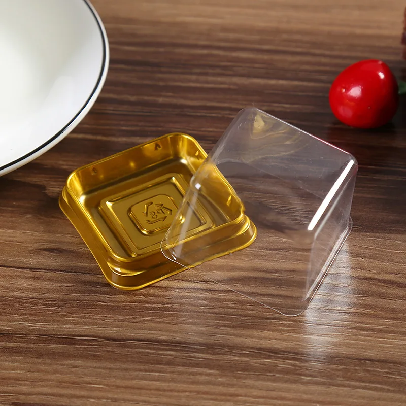 500 шт. пластиковые коробки для украшения торта 6 8x6 8x4 5 см|packaging for cookies|packaging cakespackaging