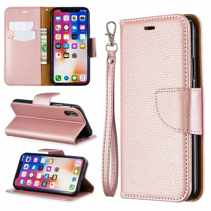 Кожаный чехол кошелек для Huawei P30 Pro P20 Lite Mate 20 P Smart Y5 Y6 Y7 2019 Leechee флип держатель с