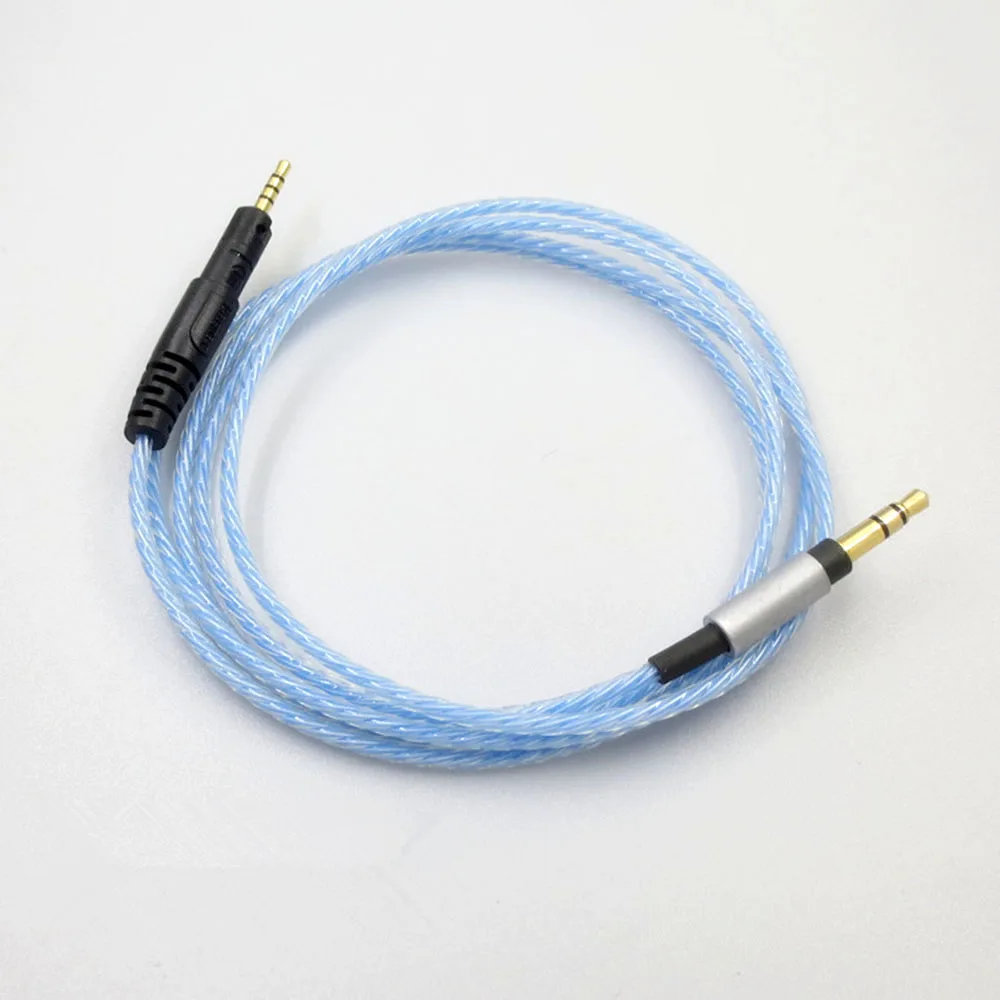 Обновленный посеребренный HIFI кабель для аудио Technica ATH-M50x ATH-M40x DJ hd518 hd558 hd598