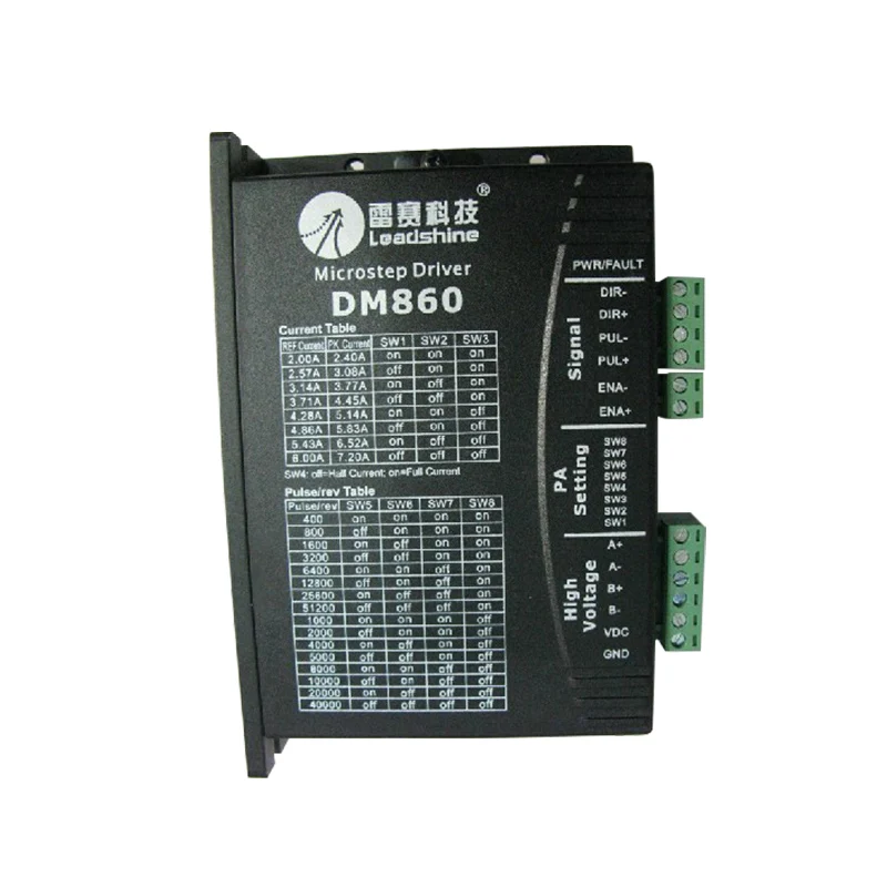 Драйвер для микрошагов DM860 Leadshine 256 2 фазы А Φ fit 57 86 двигатель ЧПУ | Обустройство