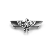 us eagle slide charms stainless steel for bracelet making accessories hole 53mm costume jewellery diy animal charm metal slider
