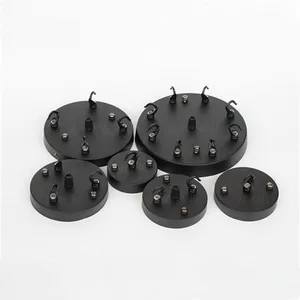 Черный Диаметр 810121518 см Потолочная пластина лампы, основание для нескольких люстр, оссветильник ные принадлежности для канатного подвесного светильник льника