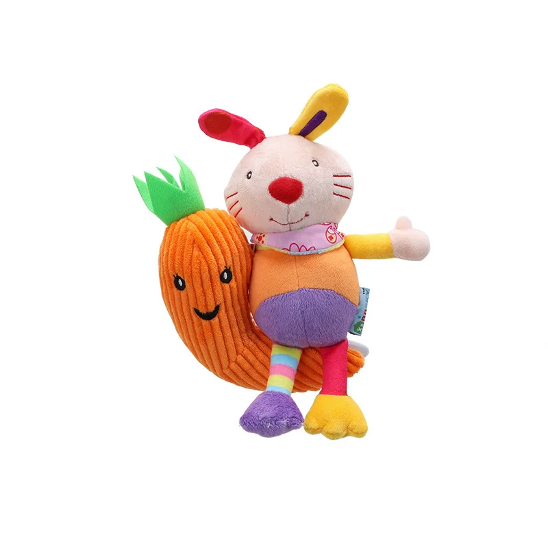 Rabbit Детские погремушки-мобильные телефоны милые детские игрушки Мультяшные животные ручной Колокольчик погремушка мягкий малыш Oyuncak плюшевые игрушки Bebe 0-12 месяцев - Цвет: Rabbit