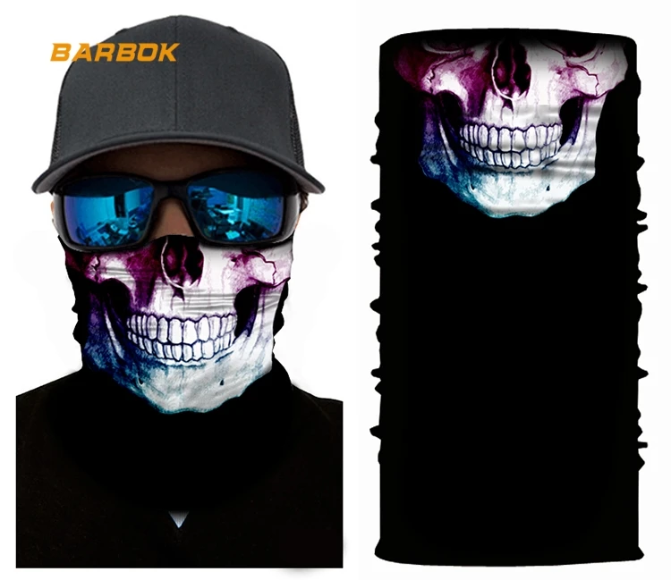 WOSAWE UV Protection Motorcycle Mask 3D Triangle Head Scarf Neck Balaclava Headband for Helmets Caps Winter Ski Face Mask