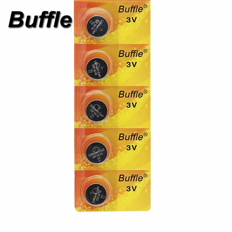 Buffle 5 шт./упак. 3 V CR1616 Кнопка DL1616 ECR1616 LM1616 ячейки литиевые батареи для 3D очки