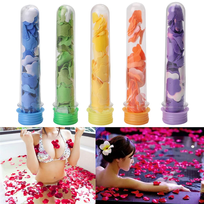 

Portable Cute Scented Soap Bath Washing Flakes Tube Soap Petals For Travel Soaps