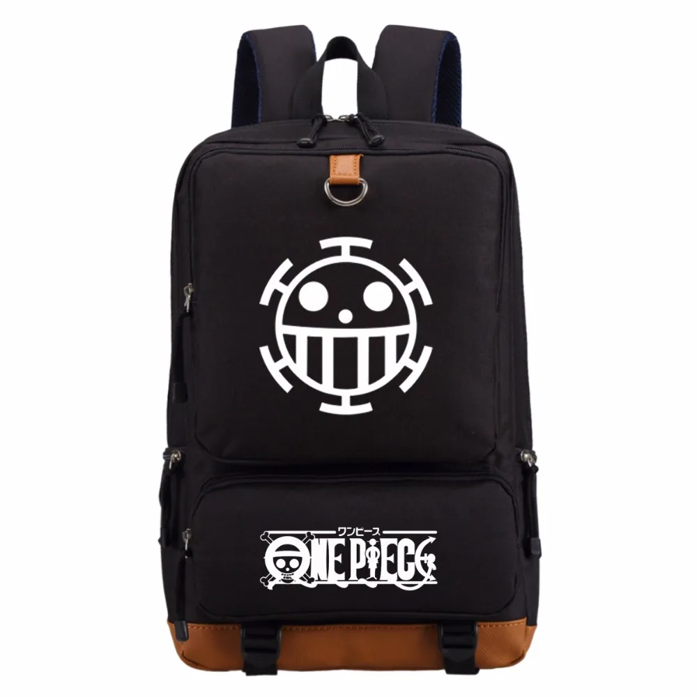 WISHOT цельный Луффи рюкзак с мультипликационным принтом Модный повседневный для