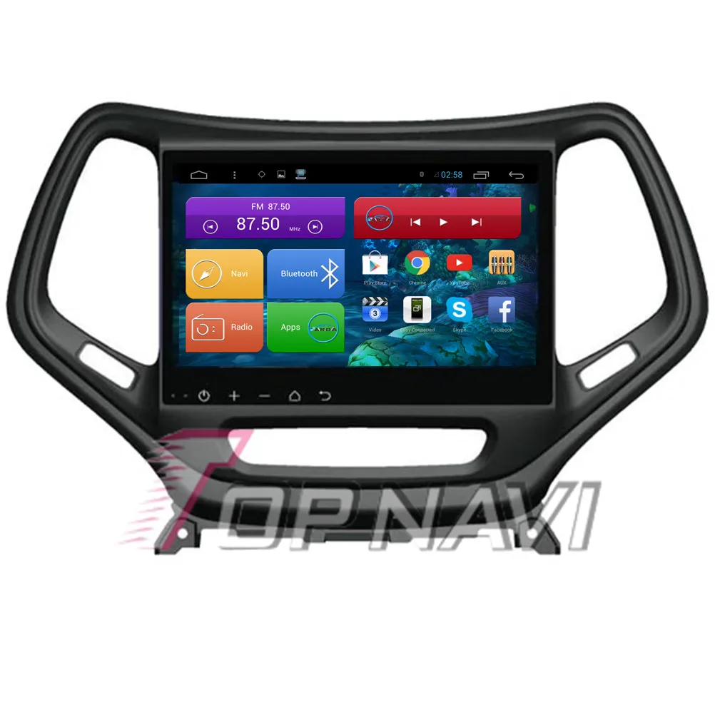 

Topnavi 10.2'' Quad Core Android 6.0 Car GPS Navigation for Cherokee Autoradio Multimedia Audio Stereo,NO DVD In Dash
