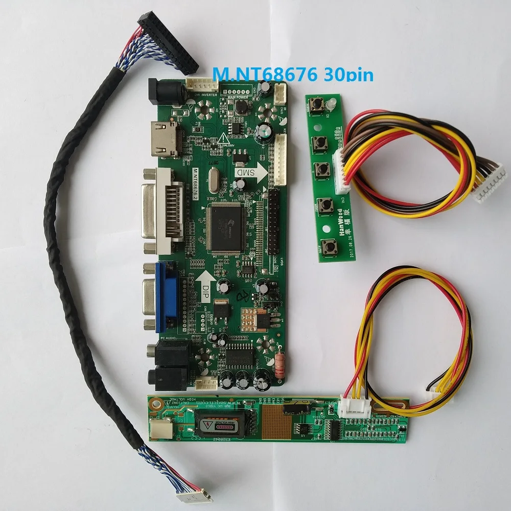 Для LP150X08-A3K3 1" монитор Комплект lcd dvi-контроллер 1024x7681 лампы 30pin LVDS VGA HDMI экран панель