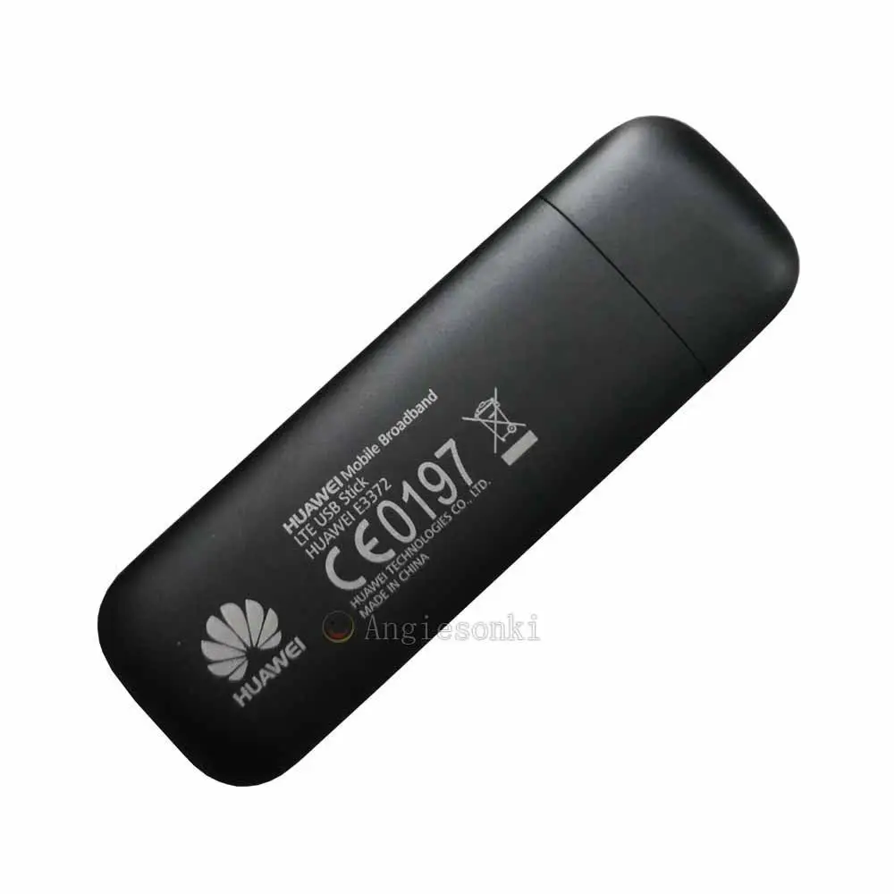 Разблокированный мобильный USB ключ Huawei 150 Мбит/с 4G LTE HiLink E3372 800/900/1800/2100/2600