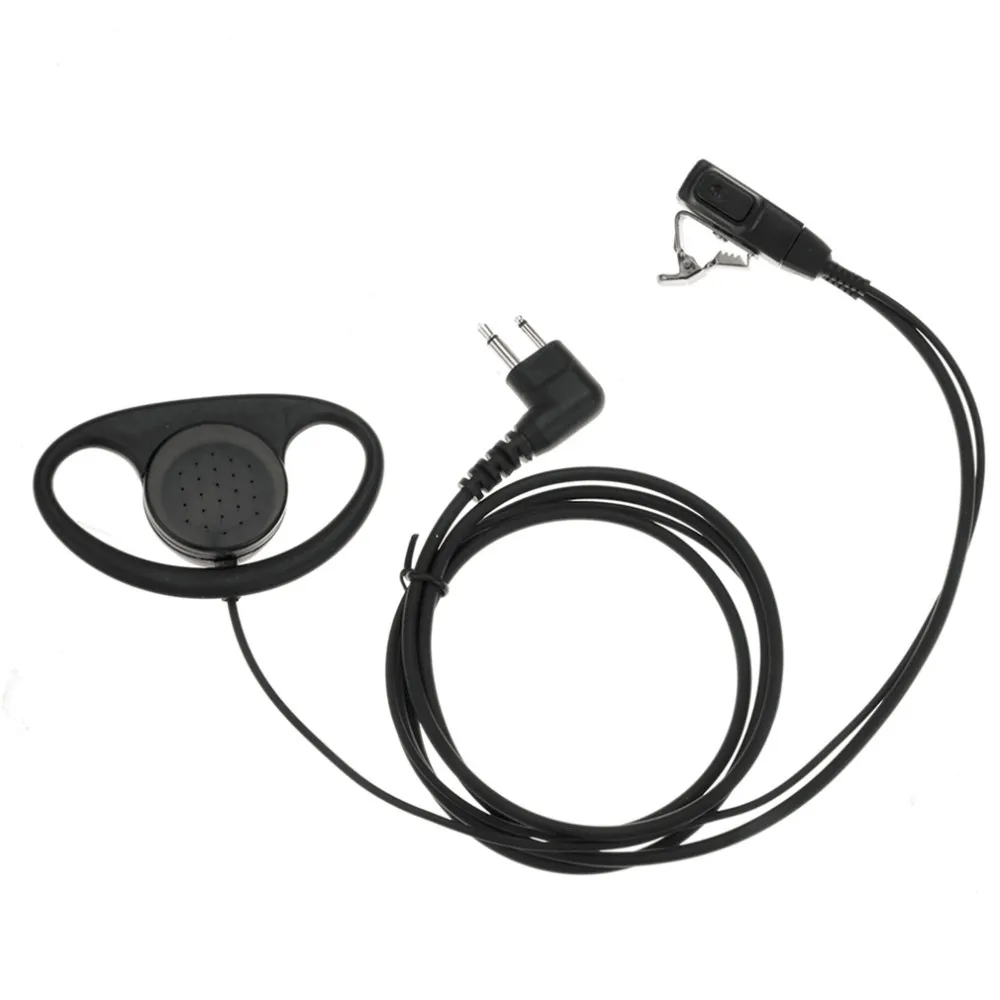 Универсальный мотоцикл D форма наушник 2 Pin PTT гарнитура наушники для Motorola GP3688 GP88S
