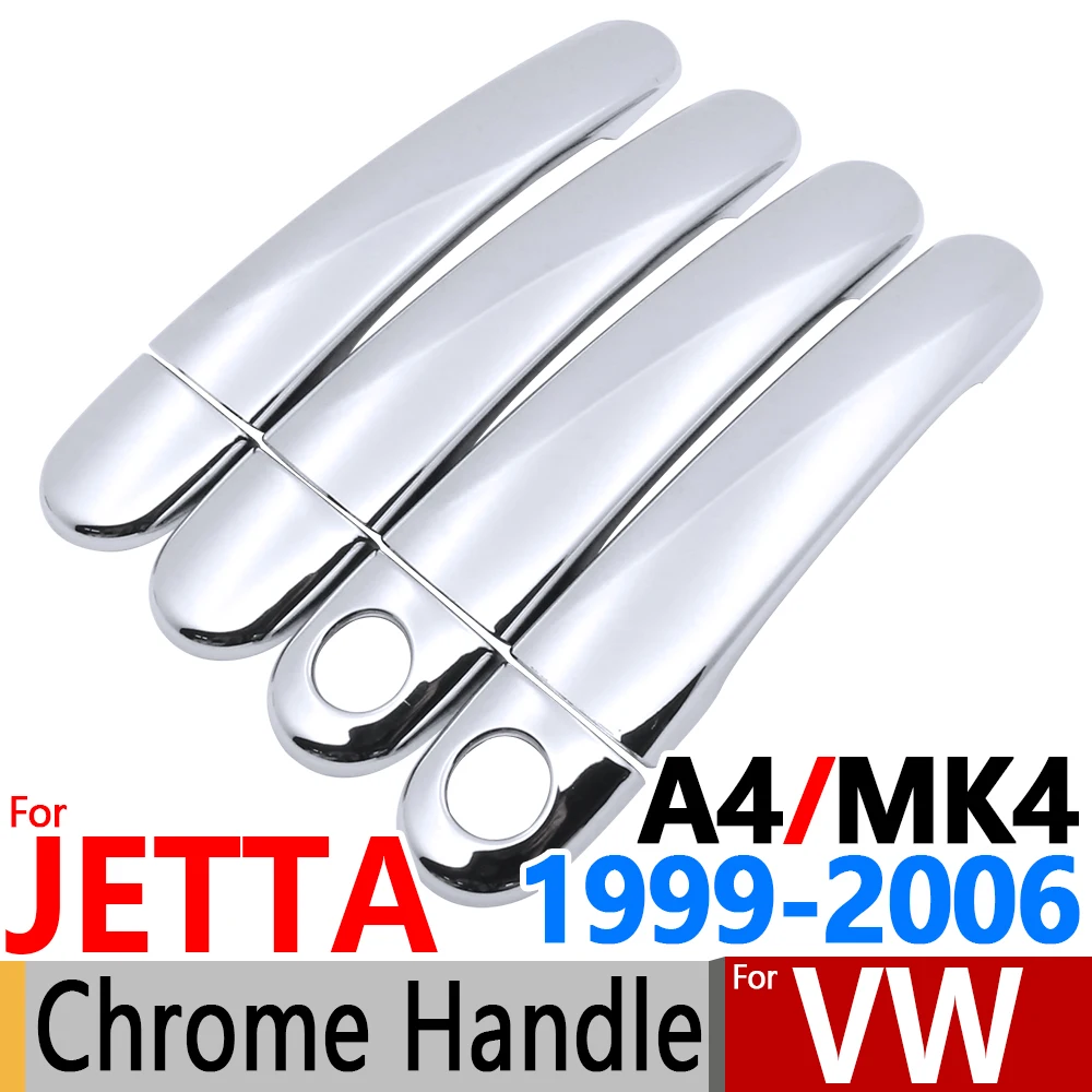 Для VW JETTA A4 Mk4 хромированные покрытия для дверных ручек отделка 4 дверей Volkswagen Jetta 1J