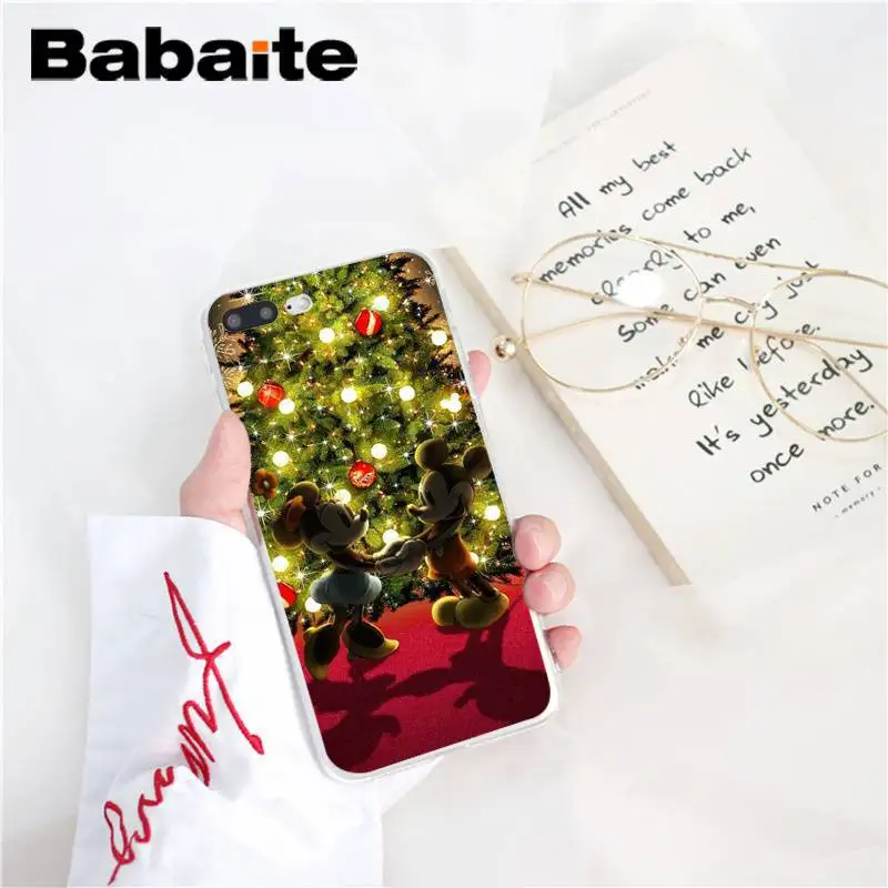 Babaite Рождество Микки Минни DIY Роскошный чехол для iPhone 8 7 6 6S Plus X XS MAX 5 5S SE XR 10 11 11pro 11promax чехол Капа