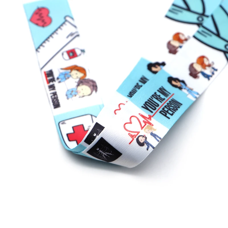 Серый анатомический шнурок ID держатель Водонепроницаемый врач медсестра