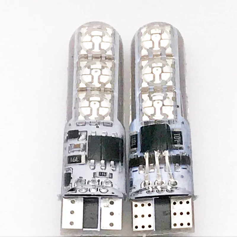 2 шт. RGB T10 W5W светодиодный 194 168 W5W 5050 SMD автомобильный купольный светильник для чтения Автомобильная клиновидная лампа RGB светодиодный светильник с пультом дистанционного управления
