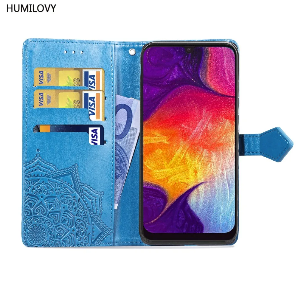 Phone Cases For Samsung Galaxy A50 Case PU Leather Flip Wallet Cover A 50 Bag for | Мобильные телефоны и аксессуары
