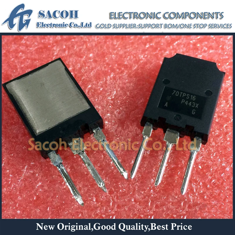 

New Original 2PCS/Lot 70TPS16 70TPS16PBF 70TPS16A OR 70PT16D TO-247MAX 70A 1600V SCRs Thyristor